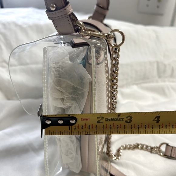 DKNY clear and pink nude small shoulder bag. - Picture 15 of 17